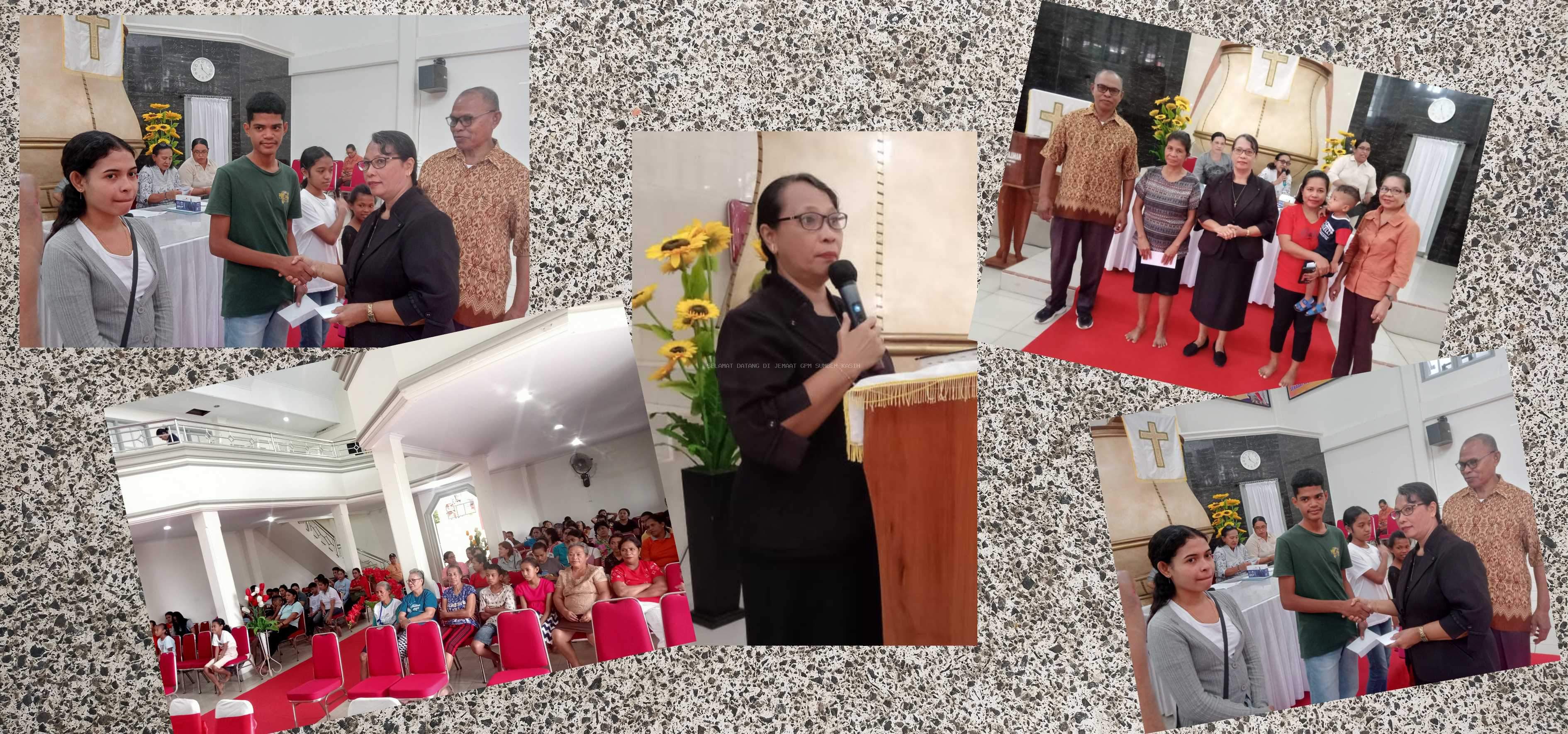 SUMBER KASIH BERBAGI : 96 ORANG TERIMA DIAKONAL & 26 ORANG TERIMA BEASISWA