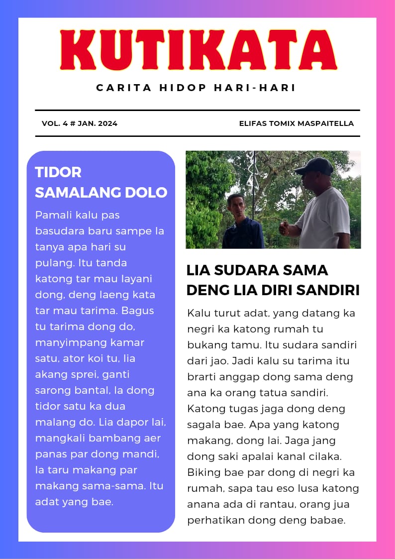 Lia Sudara Sama Deng Diri Sandiri