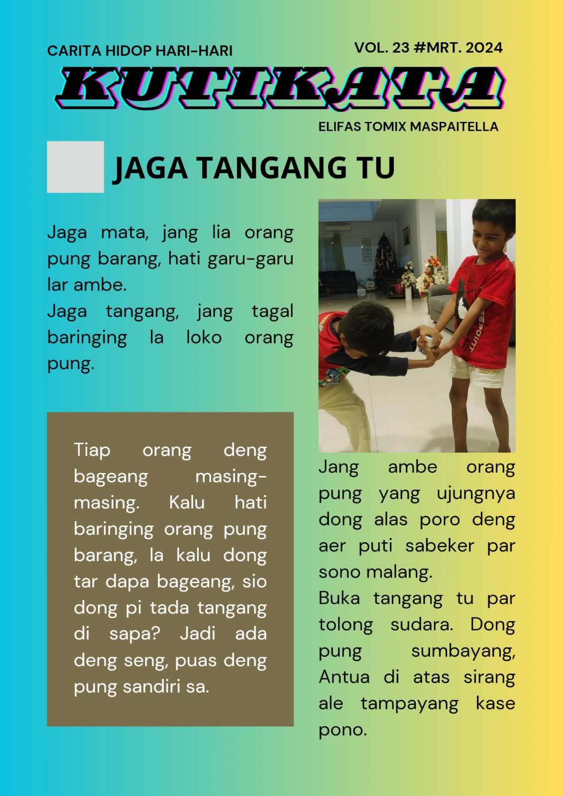 Jaga tangang tu